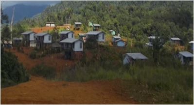 newly constructed houses